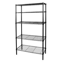 Hyper Tough 5-Tier Wire Storage Shelves, 36″ W x 16″ D x 72″ H, 1750 lb Load