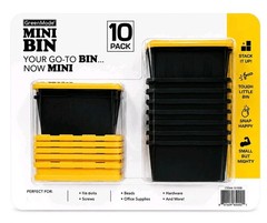 Mini Bin 10 Pack – Stackable Storage Bins with Lids for Organizing By Greenmade