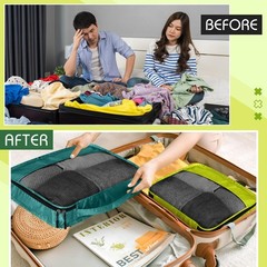 5 Pcs Packing Cubes for Suitcase Large Travel Cubes Carry on Luggage Organize…