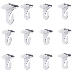 12 Pair Drop Ceiling Hooks T Bar Track Clips for Hanging Plants Decor