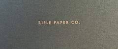 Rifle Paper Co. Embroidered Holiday Christmas Green Keepsake Card Box Santa
