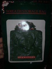Christmas Holiday Wreath Storage Bag 26″ Heavyweight Green Poly