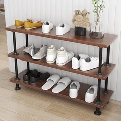 3-Tier Industrial Pipe Table Leg Set Iron Base Legs Rustic Iron Pipe Shelves