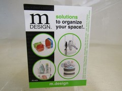 M Design Organizing Bins Lot of 2 9.25in x 9.25in x 8in Clear RI1423