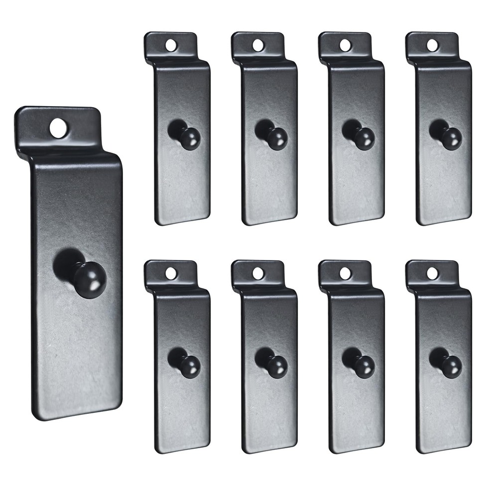 Metal Slatwall Utility Hooks, 10pcs Commercial Slatwall Picture Hook Notch Pi…