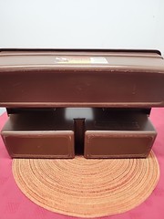 Vintage Rubbermaid Roughneck Carry Caddy Chocolate Brown #3154 Original Sticker