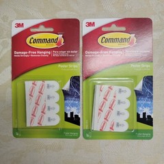 2 Packs 3M Command Sign Poster Picture Hanging Adhesive Strips – Total 32 Strips