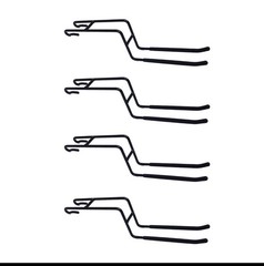 ProSlat ProRack Double Side Hooks (4 Pack) Black 6″ (63024) Garage Shelf Hangers