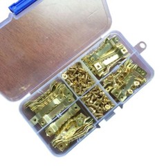 100pcs Single Sided Hanging Picture Photo Frame Hangers Hooks With 200p