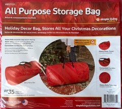 NEW Simple Living Solutions All Purpose Storage Bag For Holiday Decor Red 35gal