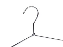 8 Heavy Duty Metal Suit Hanger Coat Hangers with Polished Chrome (Suit Coat H…