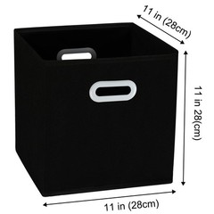 Fabric Storage Bins w/ Sturdy Handles, Foldable Cube Organizer for Decluttering