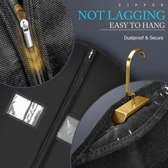 10 Pack 43-inch Garment Bags for Travel, Garment Bags for Hanging Clothes wit…