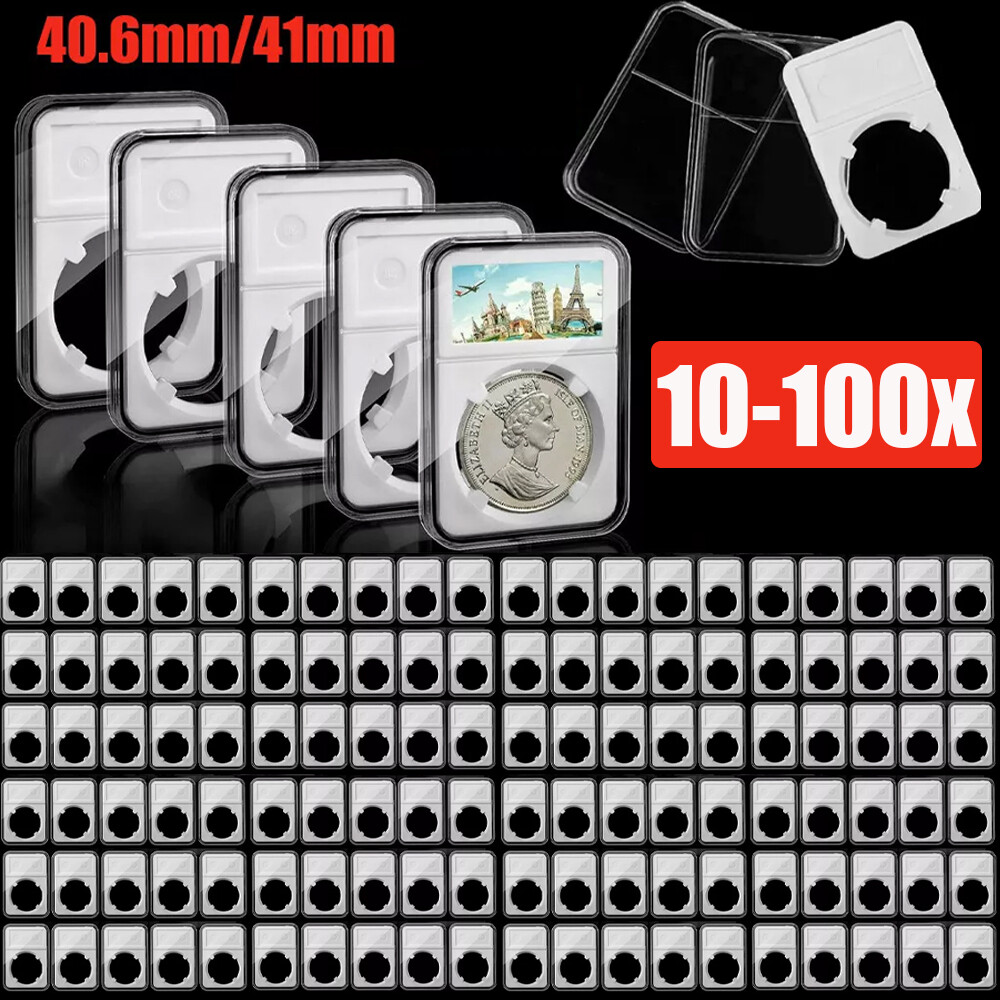 Lot Coin Slab Display Holder Storage 40.6 mm AMERICAN SILVER EAGLE Coin 10-100X