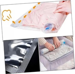 12pcs Vacuum Compression Storage Bags Hand Roll without Pump Pa+pe Material 3…