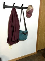 Metal Coat and Hat Rack One Piece Hooks 26 Inches Wide