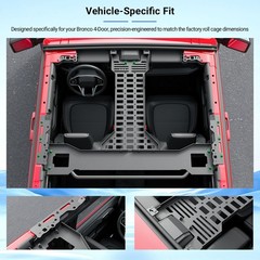 Overhead Molle Panel Compatible with 2021-2025 Ford Bronco 4 Door Roof Reinfo…