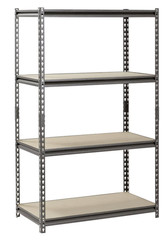 Muscle Rack 4-Shelf Steel Storage Shelving Unit – 36″ x 18″ x 60″ – Silver