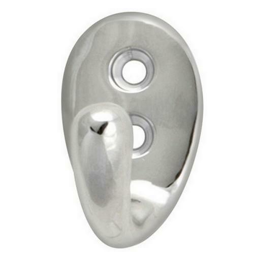 1-5/8″ Solid Brass SINGLE Coat Robe Hook, Polished Chrome, Hickory P27300-CH