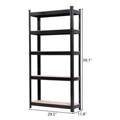 2PC Heavy Duty Shelf Garage Steel Metal Storage 5 Level Adjustable Shelves Rack