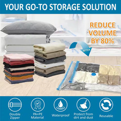 20-Packs PA+PE Vacuum Storage Bag, Space Saver Bags Compression for Comforters a