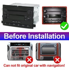 7in Touch Stereo A13 CarPlay AA GPS Backup Cam 2+32 for Expedition 2007-2014
