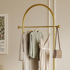 Stylish Gold Clothing Rack with Marble Base for Small Spaces and Bedrooms