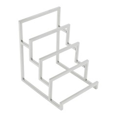 Silver Clutch Purse Display Stand 4 Layer Wallet Display Rack 5.9×7.1×7.9 in