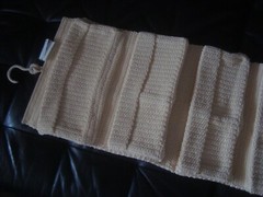 IKEA LIDAN Ivory Crochet 9 Pocket Hanging Storage Organizer 12 1/2 x 42 1/2″ NEW