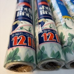Vintage Rubbermaid Lot 4 Sealed Peel Stick Shelf Liner 90’s COUNTRY IVY Cottage