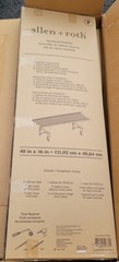 Allen + Roth Ventilated Shelf Kit 16″ x 48″ (Antique gray) 100% Solid Wood