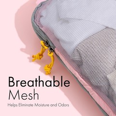 (Not Made In China) 6pc Compression Packing Cubes For Travel, Suitcase and Lu…