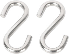 Heavy Duty 304 Stainless Steel S Hooks – 3.3 Inch, 557 Lbs Capacity, 2 Pcs