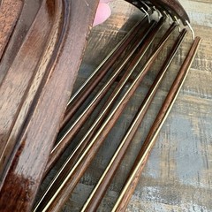 Nordstrom Wooden Hangers Lot of Six(6) Mahogany Cherry High Gloss Suits Jackets