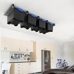 Heavy Duty Adjustable Ceiling Storage Rack for Organizing Garage – 176 lbs Load