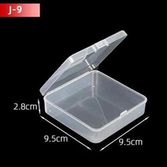 5Pcs/10Pcs PP Storage Box Mini Transparent Plastic Case Container Square Rectang