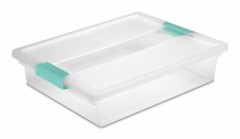 Sterilite 1963 1.8Qt File Clip Box Storage Containers with Lid