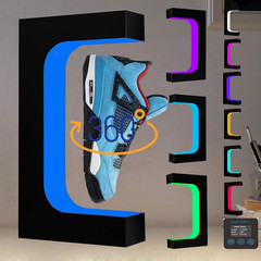 Levitating Shoe Display Magnetic Floating Sneaker Stand LCD Interactive Screen A