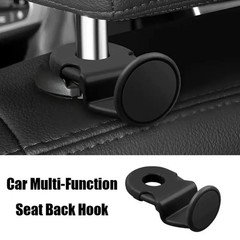 2PCS Car Back Seat Headrest Hooks Black Stylish Back Seat Hanger for Car Hand US