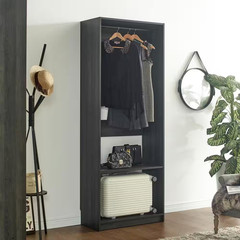 Prosper 32 In. W Gray Tower Unit 1-Shelf 1 Rod Wood Closet System