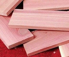 12 Cedar Wood Blocks (Aromatic) natural moth repellant. Made in America.