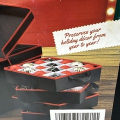 Holiday Cheer Premium Large Christmas Storage Holds 128 Ornaments – 8 Trays {C2}
