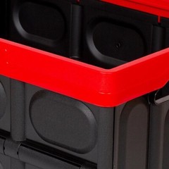 Greenmade InstaCrate 12 gal Black/Red Folding Crate 11.7″ H X 14.2″ W X 21″ D