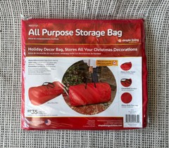 NEW Simple Living Solutions All Purpose Storage Bag For Holiday Decor Red 35gal