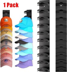 1-4 Pack Hat Organizer for Baseball Caps, Hat Rack for Wall with Strong Adhesive