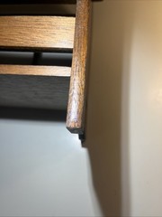 Vintage Solid Oak Wooden Magazine Rack Newspaper Holder Spindle Farmhouse Decor