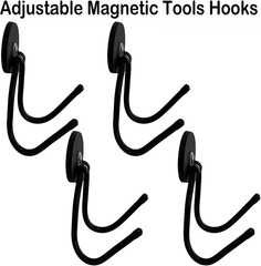 4 Pack Heavy Duty Garage Magnetic Hook Workshop Tool Box Storage Hooks