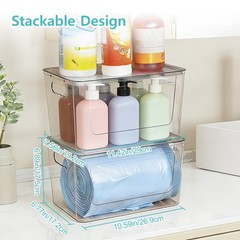 2 Pack Trash Bag Holder, Stackable Garbage Bag Dispenser for 13/30/33 Gallon Bag