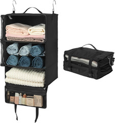 Hanging Packing Cubes for Travel, Large Portable Hanging Suitcase Organizer, Fol