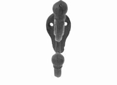 Black Iron Wall Hook Traditional Style Wall Mounted Coat Hook 6 11/16″ x 4 1/2″